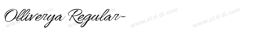 Olliverya Regular字体转换 Olliverya Regular字体转换